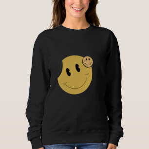 Chemise sweat à visage souriant rétro Sourire mo