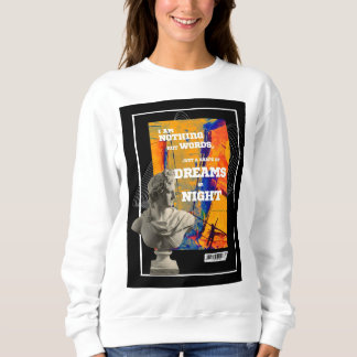 Chemise sweatshirt « Je ne suis que des mots de po