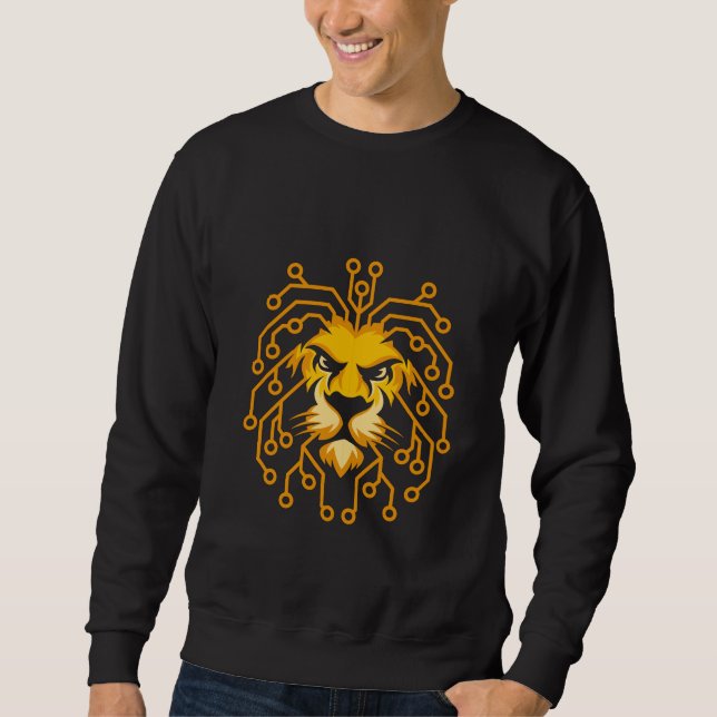 Chemise sweatshirt Lion Circuit Doré (Devant)