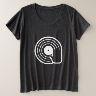 Chemise T Cool DJ Vinyle Noir Album En Rotation