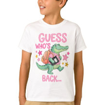 Chemise T-shirt Alligator Retour à l'école .