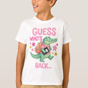 Chemise T-shirt Alligator Retour à l'école .