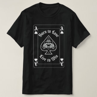 Chemise T-Shirt avec Carte à Jouer As de Pique