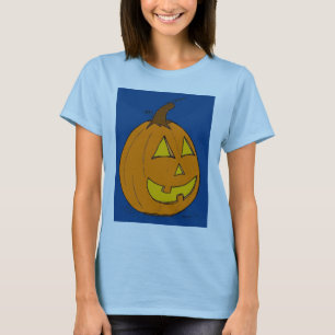 Chemise T-Shirt bébé femme Jack o' Lantern Bleu