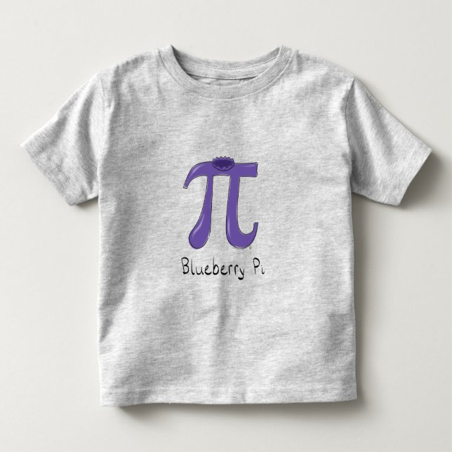 Chemise T-shirt Bleu Pi Cute Math pour enfant (Devant)