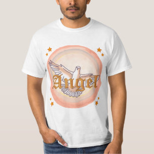 Chemise T-Shirt chrétienne Ange Colombe