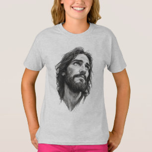 Chemise T-shirt chrétienne Jésus-Christ pour fille