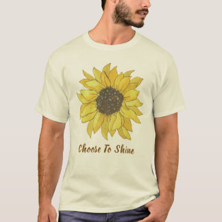 Chemise T-shirt citation inspirante tournesol "Cho