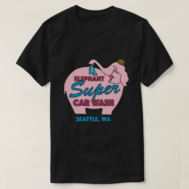 Chemise T-Shirt classique pour lave voiture élépha (Design devant)