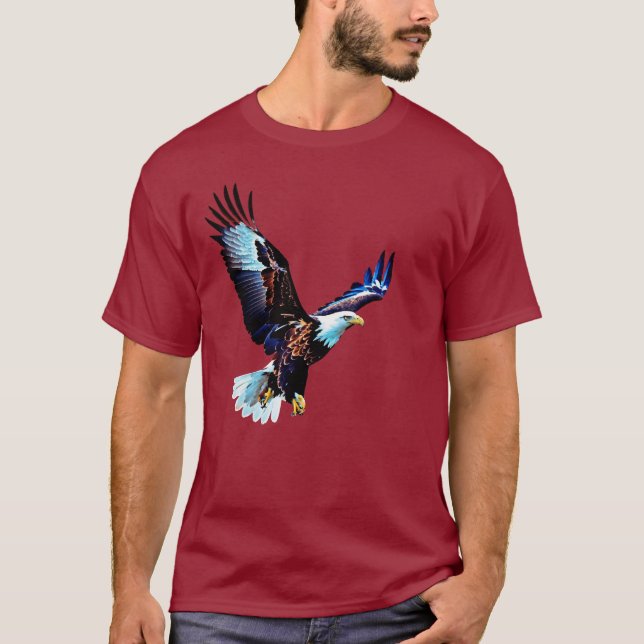 Chemise T-Shirt Conçu Pour Aigle Volant (Devant)