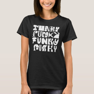Chemise T-shirt d'art typographique funky