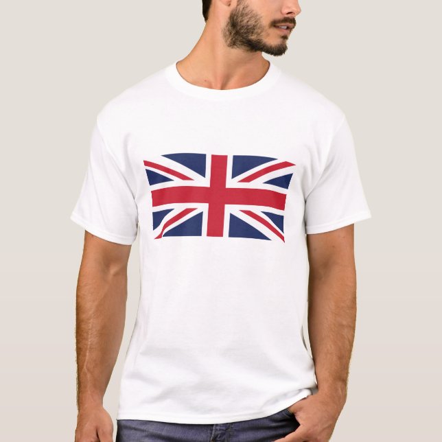 Chemise T-Shirt de base pour hommes Union Jack (Devant)