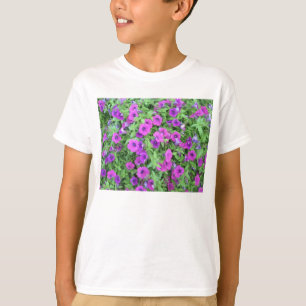 Chemise T-shirt de base pour les enfants pourpres