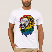Chemise T-Shirt de la Fierté LGBTQ+ Mane arc-en-ci