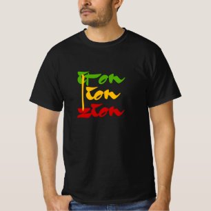 Chemise T-Shirt en fer Lion Sion Rasta Colours Reg