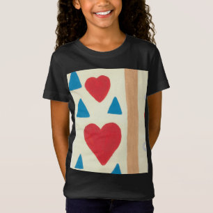 Chemise T-shirt en jersey fin pour filles Love Pat