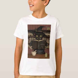 Chemise T-shirt Enfants Chat Halloween Apothecaire