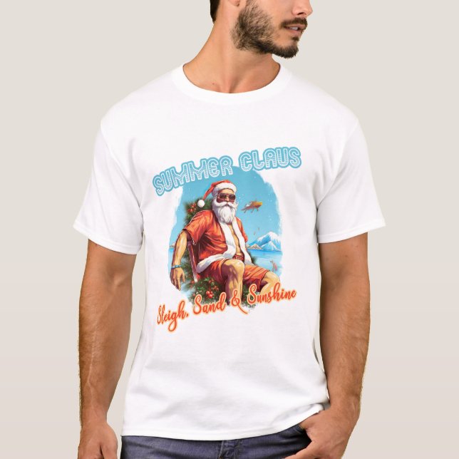 Chemise T-Shirt Été du Père Noël (Devant)