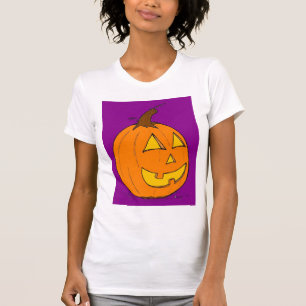 Chemise T-shirt féminine décontractée violette Jac