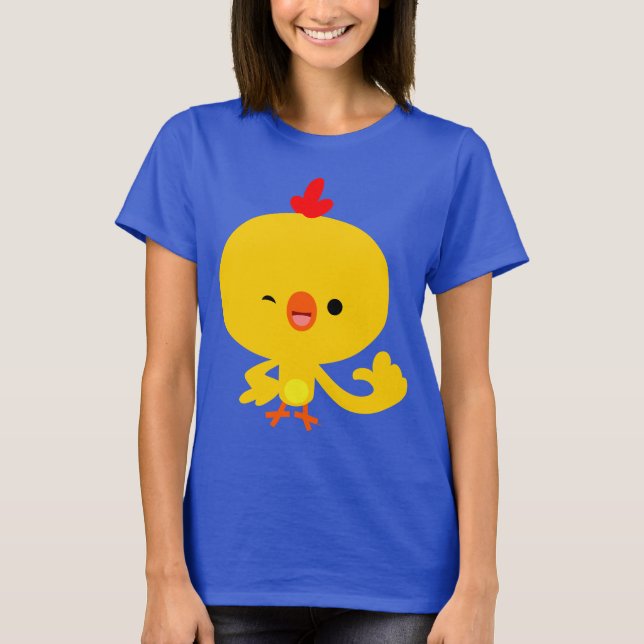 Chemise T-shirt Femme en Chick Cartoon Cool (Devant)