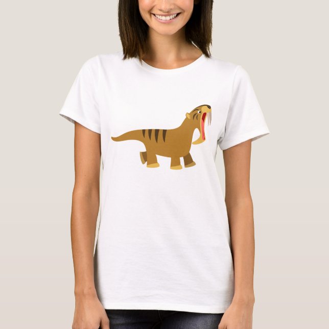 Chemise T-Shirt Femme Thylacosmilus à bouche béant (Devant)