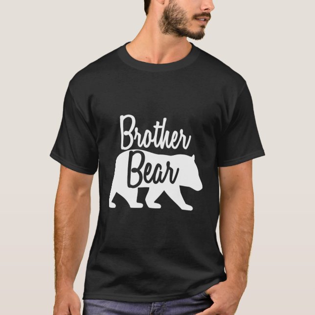 Chemise T-Shirt Frère T-Shirt Correspondant Ours L (Devant)