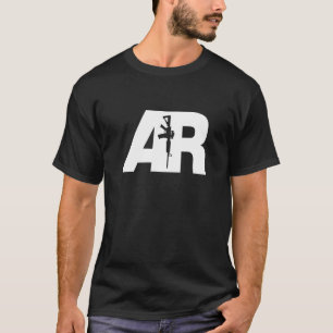 Chemise T-shirt homme avec design de fusil AR-15, 