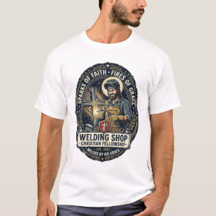 Chemise T-Shirt Jesus Welder Metal Shop Inspirante