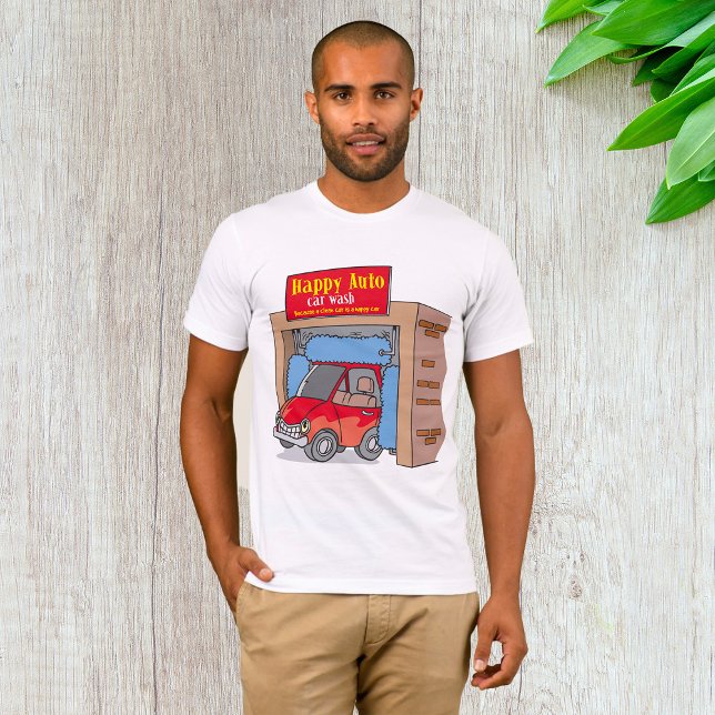 Chemise T-Shirt Joyeux Auto Wash Mens (Créateur téléchargé)