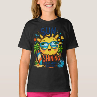 Chemise T-shirt Kawaii Ensoleillée – Soleil Brilla