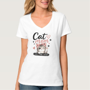 CHEMISE T-SHIRT MAMAN CHAT