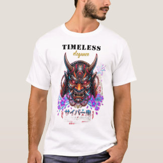 Chemise T-Shirt Masque Cyber Oni Élégance Intempor