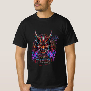 Chemise T-Shirt Masque Cyber Oni Élégance Intempor