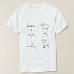 Chemise T-Shirt mouton Molécule Café Caféine Chimi