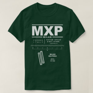 Chemise T-Shirt MXP de l'aéroport de Milan Malpens