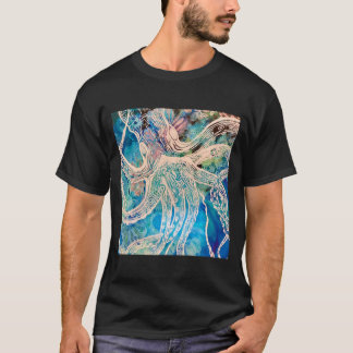 Chemise T-shirt Octopus unisex à manches courtes