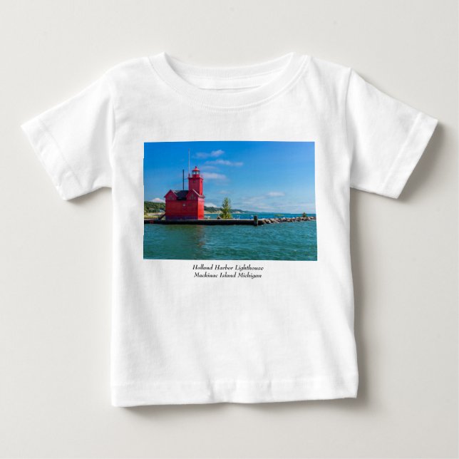 Chemise T-Shirt pour bébé Holland Harbour Lighthou (Devant)