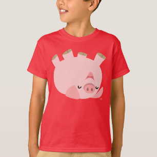 Chemise T-Shirt Pour Enfants Cochon De Dessin