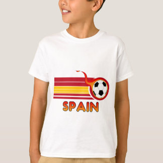 Chemise T-shirt pour enfants de football d'Espagne