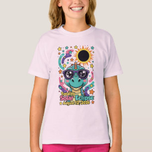 Chemise T-shirt pour enfants dinosaure Éclipse sol