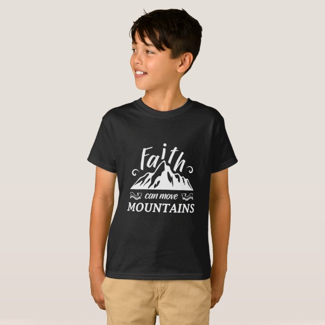 Chemise T-Shirt pour les enfants chrétiens - La fo (Devant entier)