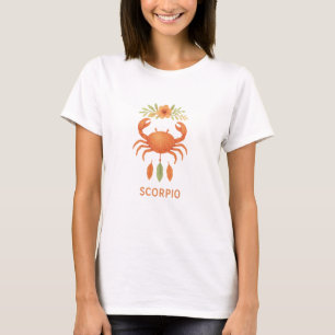 Chemise T-Shirt Scorpio zodiaque aquarelle bohème