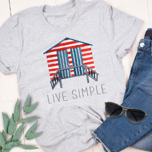 Chemise T-Shirt Simple Citations Bateau Été Plage
