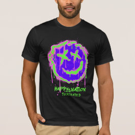 Chemise T-Shirt Toxifiée Par Une Nation Heureuse -