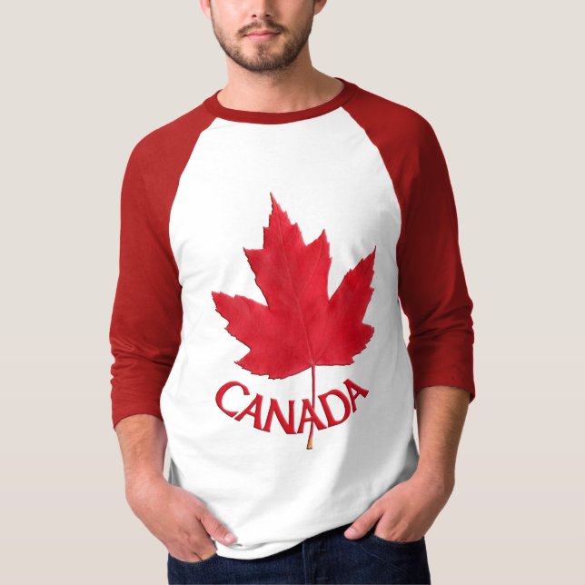 Chemise T-Shirts Canada Crayon Canada Maple Leaf (Devant)