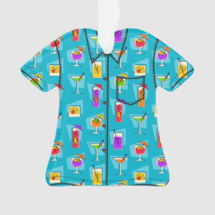 Chemise tropicale hawaïenne de boissons d'heure
