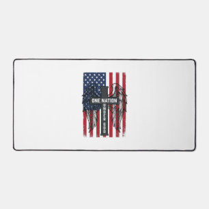 Chemise Une Nation Sous Dieu Ailes Croix Patriotiq