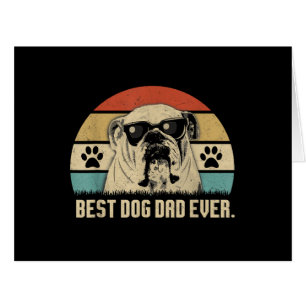 Chemise Vintage Meilleur Papa Bulldog Anglais De T