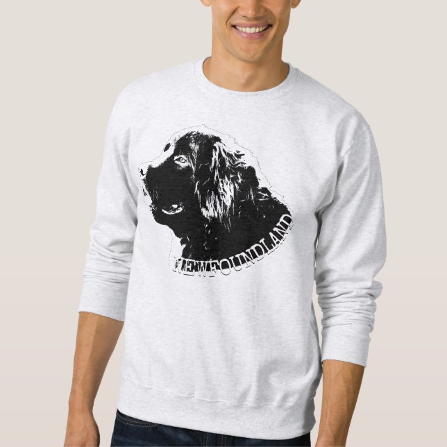 Chemises de chien de Terre-Neuve Sweatshirt (Devant)