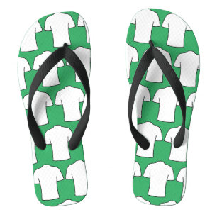 Chemises de football design en tongs blancs